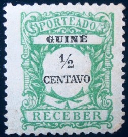 Selo postal da Guinea de 1921 Postage Due ½
