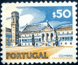 Selo postal de Portugal de 1972 Coimbra University - 1189 xI