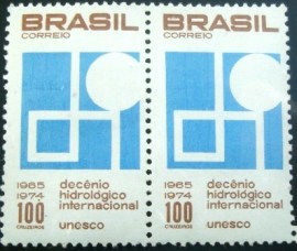 Par de selos COMEMORATIVOS do Brasil de 1966 - C 550 M