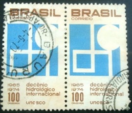Par de selos COMEMORATIVOS do Brasil de 1966 - C 550 U