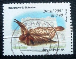 Selo postal do Brasil de 2001 Megalopyge sp.U
