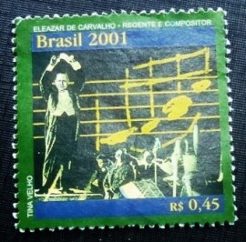 Selo postal do Brasil de 2001 Eleazar de Carvalho