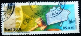 Selo postal do Brasil de 2001 Consciência Negra