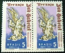 Par de selos postais COMEMORATIVOS do Brasil de 1968 - C 0629 N