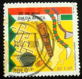 Selo postal do Brasil de 2000 Instrumentos Africanos