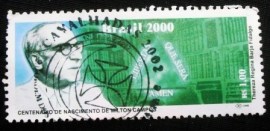Selo postal do Brasil de 2000 Milton Campos