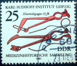Selo postal da Alemanha Oriental de 1981 Karl Sudhoff Institute