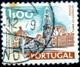 Selo postal de Portugal de 1977 Torre dos Clérigos Porto yVI
