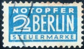 Selo Taxa Postal da Alemanha de 1949 Notopfer Berlin