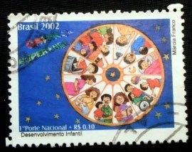 Selo postal do Brasil de 2002 Desenvolvimento Infantil