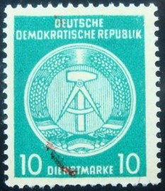 Selo postal oficial da Alemanha Oriental de 1954/8 Official Stamps 10