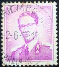 Selo postal da Bélgica de 1958/69 King Baudouin I
