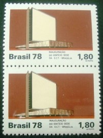 Par de selos postais COMEMORATIVOS do Brasil de 1978 - C 1040 M V