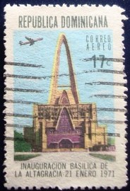 Selo postal da Rep. Dominicana de 1971 Basilica Altagracia