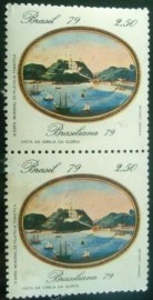 Par de selos postais COMEMORATIVOS do Brasil de 1979 - C 1110 M V