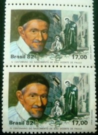 Par de selos postais COMEMORATIVOS do Brasil de 1982 - C 1254 M V