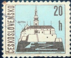 Selo postal da Tchecoslováquia de 1965 Nitra