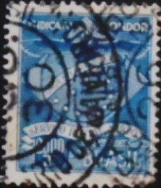 Selo postal do Brasil de 1927 Sindicato Condor K5 U