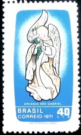Selo postal Comemorativo do Brasil de 1971 - C 709 M