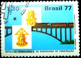 Selo Postal Comemorativo do Brasil de 1977 - C 1022 MCC