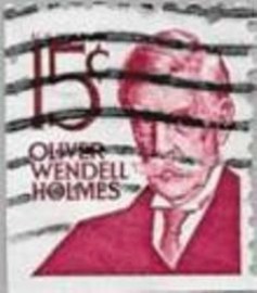 Selo postal dos Estados Unidos de 1978 Oliver Wendell Holmes