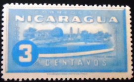 Selo taxa postal da Nicarágua de 1939 Dario-Park