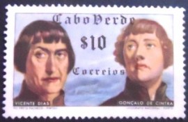 Selo postal de Cabo Verde de 1952 V. Dias and G. de Cintra