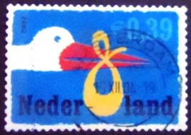 Selo postal da Holanda de 2002 Birth