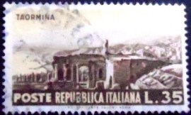 Selo postal da Itália de 1953 Taormina