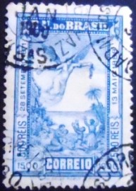 selo postal do Brasil de 1900 Abolição da Escravatura -C 3U