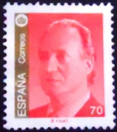 Selo postal da Espanha de 1998 King Juan Carlos I