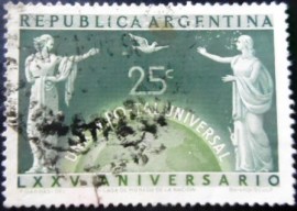 Selo postal da Argentina de 1949 75th Anniversary of UPU