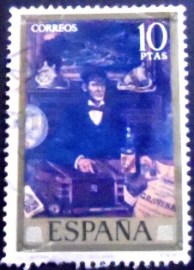 Selo postal da Espanha de 1972 The Merchant Navy Captain