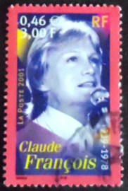 Selo postal da França de 2001 Claude François