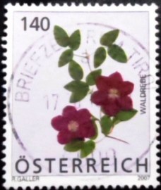 Selo postal da Áustria de 2007 Clematis