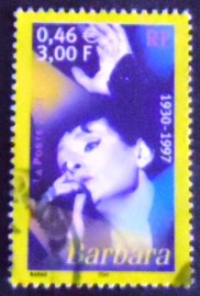 Selo postal da França de 2001 Barbara