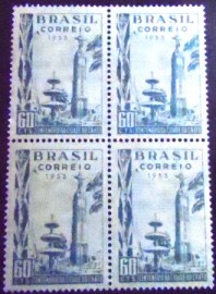Quadra de selos postais do Brasil de 1953 José do Patrocínio