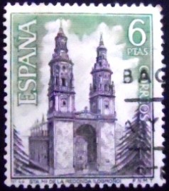 Selo postal da Espanha de 1969 Church of Santa María of the Redonda