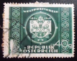 Selo postal da Áustria de 1949 Letter & posthorn