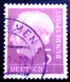 Selo postal da Alemanha de 1954 Prof. Dr. Theodor Heuss 5