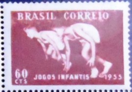 Quadra postal do Brasil de 1955  Pedra no Pé do Atleta