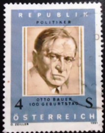 Selo postal da Áustria de 1981 Otto Bauer