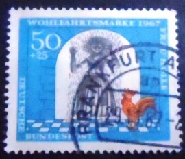 Selo postal da Alemanha de 1967 Stories of the Brothers Grimm