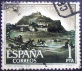 Selo postal da Espanha de 1963 150th Anniversary of San Sebastián