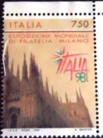 Selo postal da Itália 98 International Stamp Exhibition