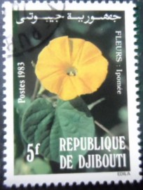 Selo postal de Djibouti de 1983 Fleurs ipomee
