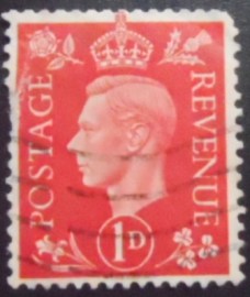 Selo postal do Reino Unido de 1937 King George VI 1