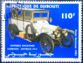 Selo postal de Djibouti de 1983 Lorraine-Dietrich 1912