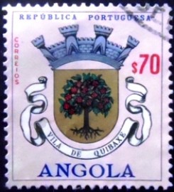 Selo postal da Angola de 1963 Vila de Quibaxe