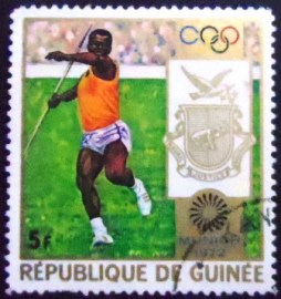Selo postal da Guiné de 1972 Javelin
